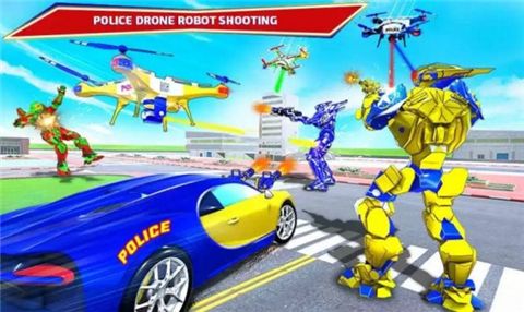警车机器人汽车英雄游戏下载-警车机器人汽车中文版最新下载v1.0