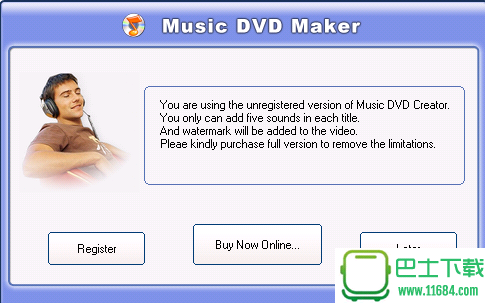 音乐DVD烧录Music下载-音乐DVD烧录Music DVD Creator 注册破解版下载v1.0