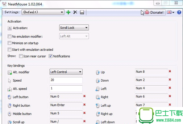 键盘控制鼠标软件NeatMouse下载-键盘控制鼠标软件NeatMouse V1.0.4 绿色免费版下载