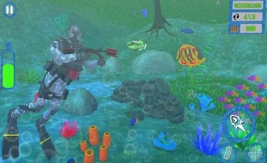 水下射击世界猎鱼人游戏汉化版下载-水下射击世界猎鱼人Underwater Shooting World手游下载v1.0