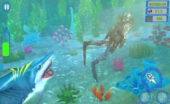 水下射击世界猎鱼人游戏汉化版下载-水下射击世界猎鱼人Underwater Shooting World手游下载v1.0
