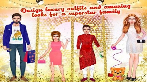 红毯超级明星时尚家庭