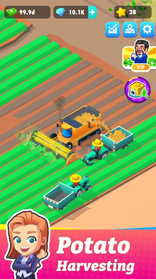土豆工厂大亨金币无限版下载-土豆工厂大亨无广告版下载v0.86