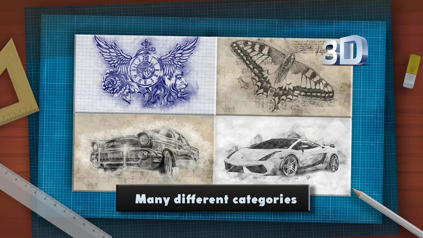 素描3D拼图中文版