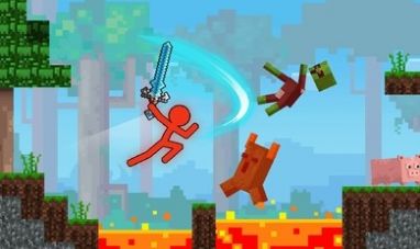 火柴人vs克拉夫兰游戏中文版（Stickman vs Craftland）下载-火柴人vs克拉夫兰游戏安卓版下载v2.2.2