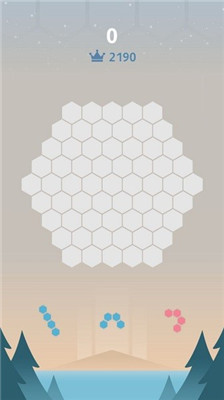 方块六边形拼图游戏