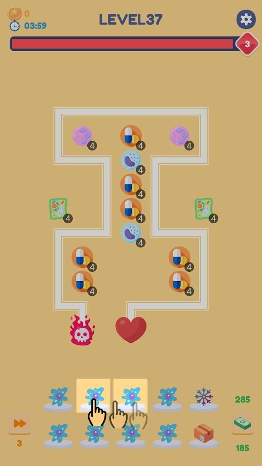 放置塔防病毒入侵无限金币钻石版下载-放置塔防病毒入侵游戏破解版下载v1.4