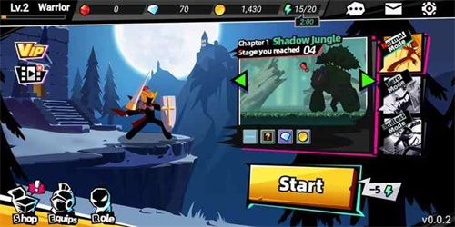 火柴人大师内置功能菜单内购-火柴人大师无限钻石无限金币v1.9.4