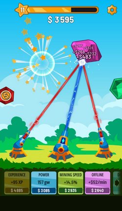 水晶大炮射击游戏