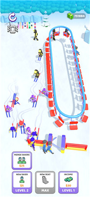 滑雪缆车点击器游戏