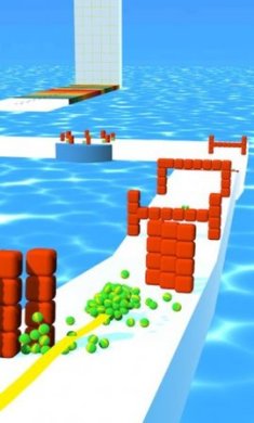 一个磁球滚滚的游戏