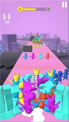 滚动小人球游戏