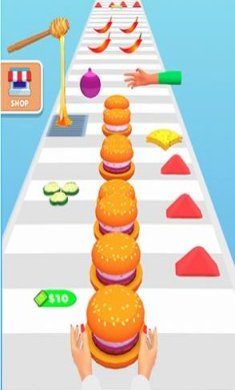 堆栈汉堡跑酷游戏下载-堆栈汉堡跑酷手机版下载v1.5