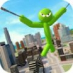 绿色火柴人:城市英雄免费版