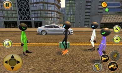 绿火柴人绳索英雄破解版下载-绿火柴人绳索英雄中文版下载v1.0