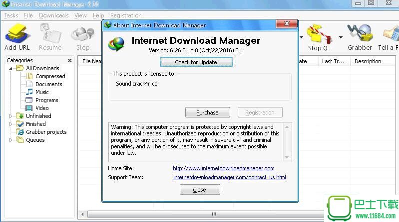 InternetDownloadManagerBuild8By.Sound下载-Internet Download Manager v6.26 Build 8 破解版 By.Sound下载v6.26