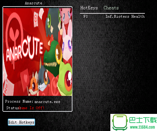 Anarcute修改器+1版下载-Anarcute修改器+1 v1.0 中文免费版下载v1.0