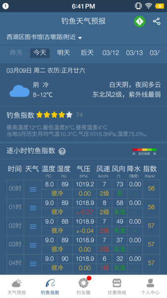钓鱼天气预报专业版下载-钓鱼天气预报app下载v1.5.9