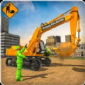 建造施工挖掘机模拟Excavator Road Construction 3D