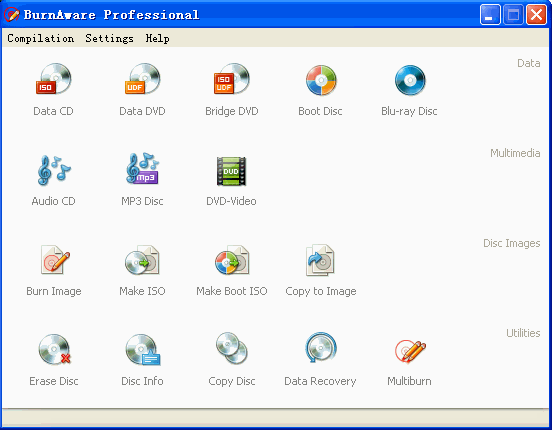 光盘刻录工具BurnAware Pro免注册版 v12.4.0 绿色版