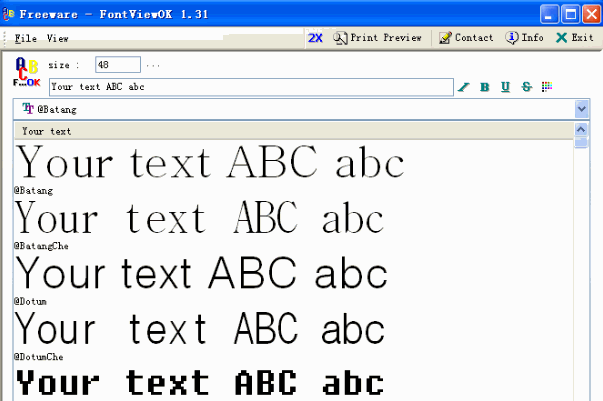 FontViewOK(字体预览软件) v4.46 绿色版