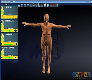 3D人物角色建模MakeHuman v1.1.1 官方中文版