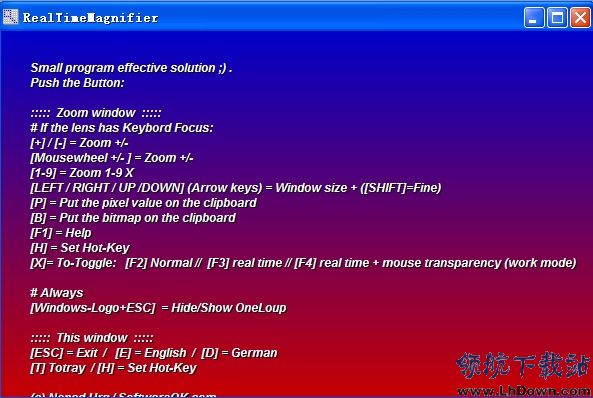 桌面放大镜Desktop Zoom 6.2 英文单文件版
