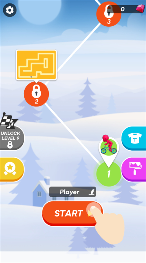 BMX自行车特技越野赛 