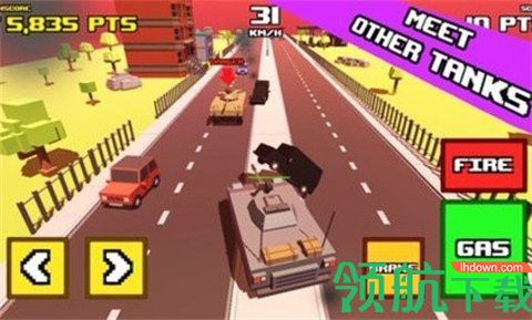 疯狂的道路坦克横撞游戏完整版下载-疯狂的道路坦克横撞手机版2022下载v0.1