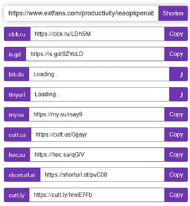 URL Shortener插件免费版下载-Chrome插件URL Shortener下载v1.21