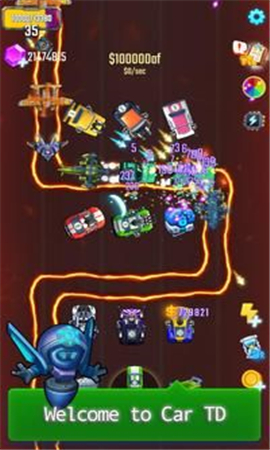 汽车TD无限塔防去广告版最新安卓游戏下载-汽车TD无限塔防中文版下载v1.0.5