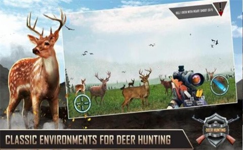 猎鹿人3D射击游戏最新版下载-猎鹿人3D射击Deer Hunter 3D: Shooting Games手游汉化版下载v1.2